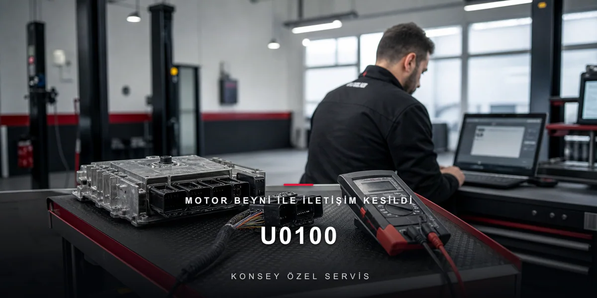 U0100 Arıza Kodu: Motor Beyni ile İletişim Kesildi — Kayıp Modül için Konsey Özel Servis görseli
