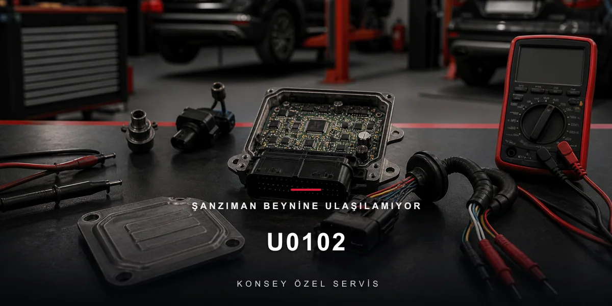 U0102 Arıza Kodu: Şanzıman Beynine Ulaşılamıyor (4x4/Transfer) — Kayıp Kutu için Konsey Özel Servis görseli