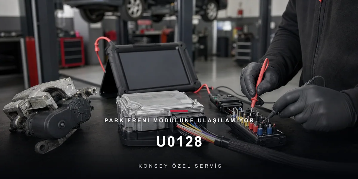 U0128 Arıza Kodu: Park Freni Modülüne Ulaşılamıyor — EPB'nin Sessizliği için Konsey Özel Servis görseli