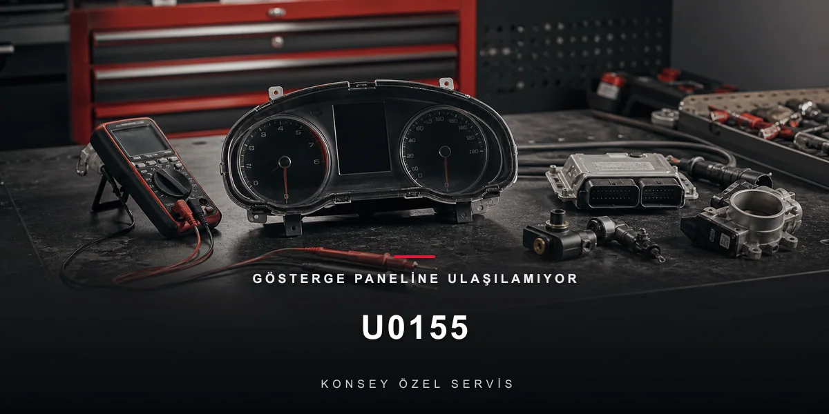 U0155 Arıza Kodu: Gösterge Paneline Ulaşılamıyor — Kör Kadran Vakası için Konsey Özel Servis görseli