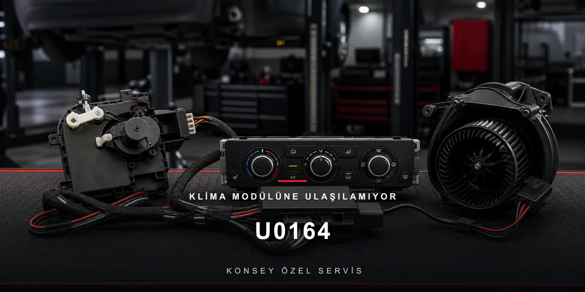 U0164 Arıza Kodu: Klima Modülüne Ulaşılamıyor — Konfor Beyninin Kaybı için Konsey Özel Servis görseli