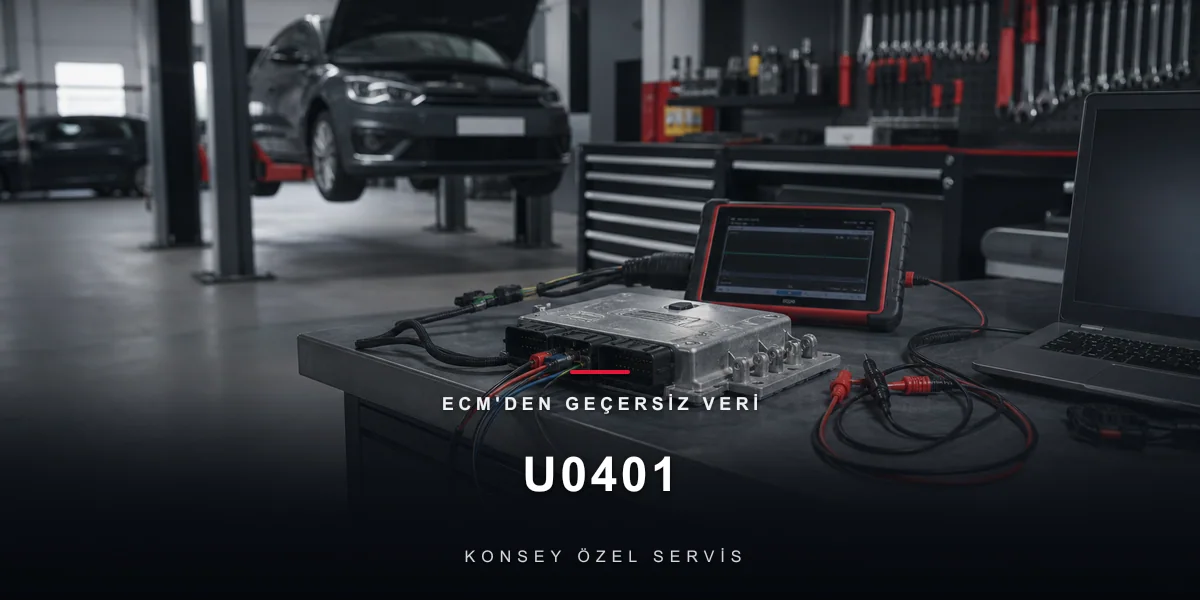 U0401 Arıza Kodu: ECM'den Geçersiz Veri — Ulaşılan Ama Anlaşılamayan Beyin için Konsey Özel Servis görseli
