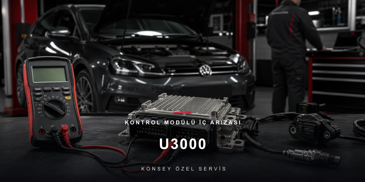 U3000 Arıza Kodu: Kontrol Modülü İç Arızası — Modülün Kendi İtirafı için Konsey Özel Servis görseli