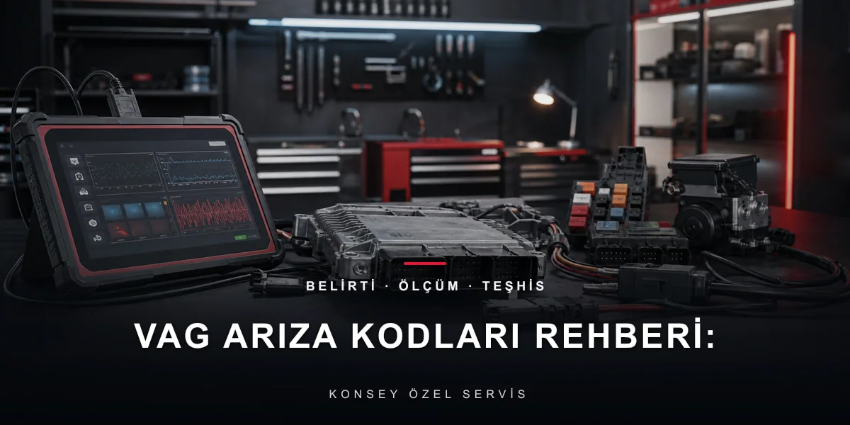 VAG Arıza Kodları Rehberi: VW-Audi-Seat-Škoda Kod Sistemi için Konsey Özel Servis görseli
