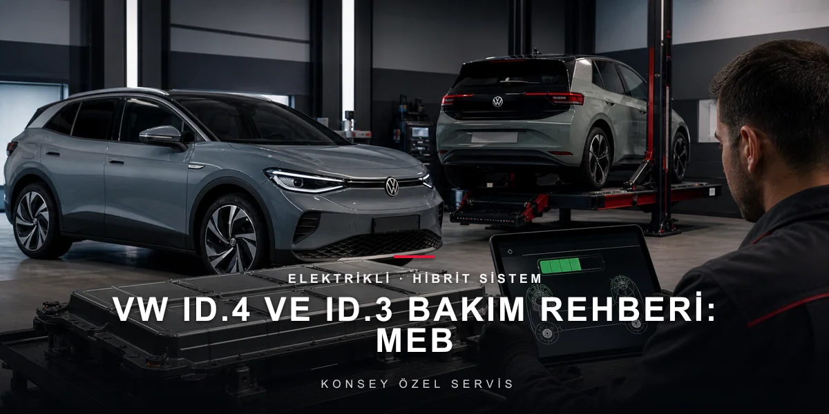 VW ID.4 ve ID.3 Bakım Rehberi: MEB Platformunda Servis için Konsey Özel Servis görseli