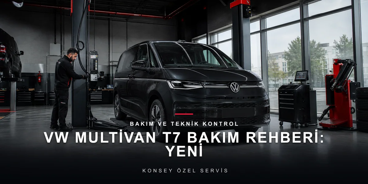VW Multivan T7 Bakım Rehberi: Yeni Neslin Aile Otobüsü için Konsey Özel Servis görseli