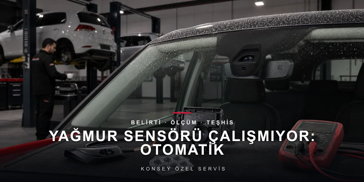 Yağmur Sensörü Çalışmıyor: Otomatik Silecek Neden Küsüyor? için Konsey Özel Servis görseli
