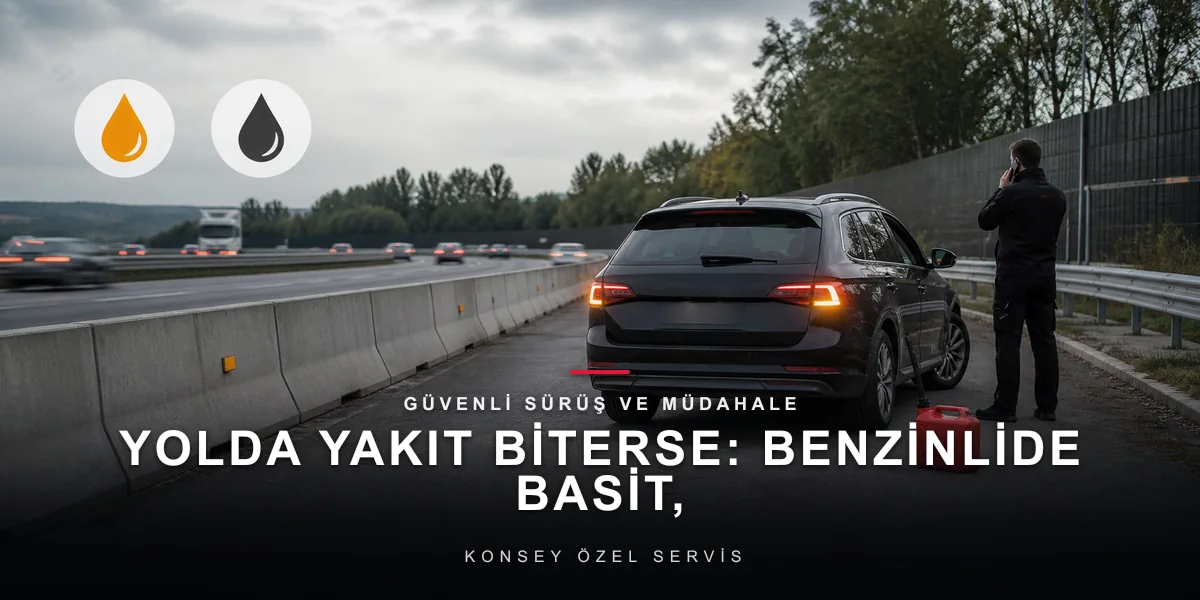 Yolda Yakıt Biterse: Benzinlide Basit, Dizelde Dikkatli için Konsey Özel Servis görseli