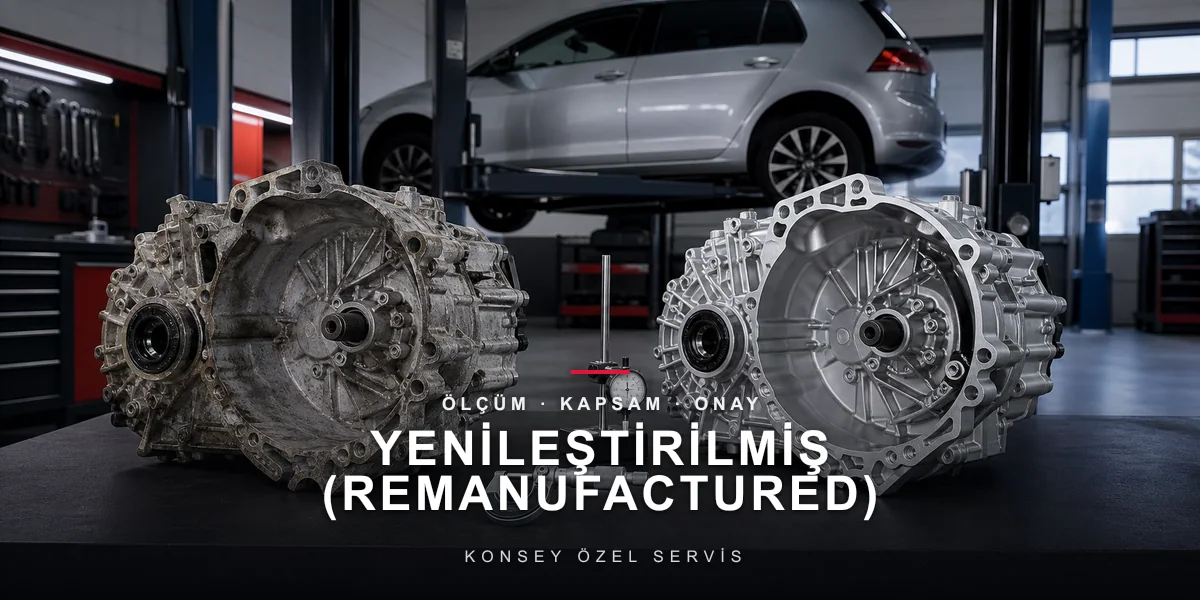 Yenileştirilmiş (Remanufactured) Parça: Sıfırla Çıkma Arasındaki Akıllı Yol için Konsey Özel Servis görseli