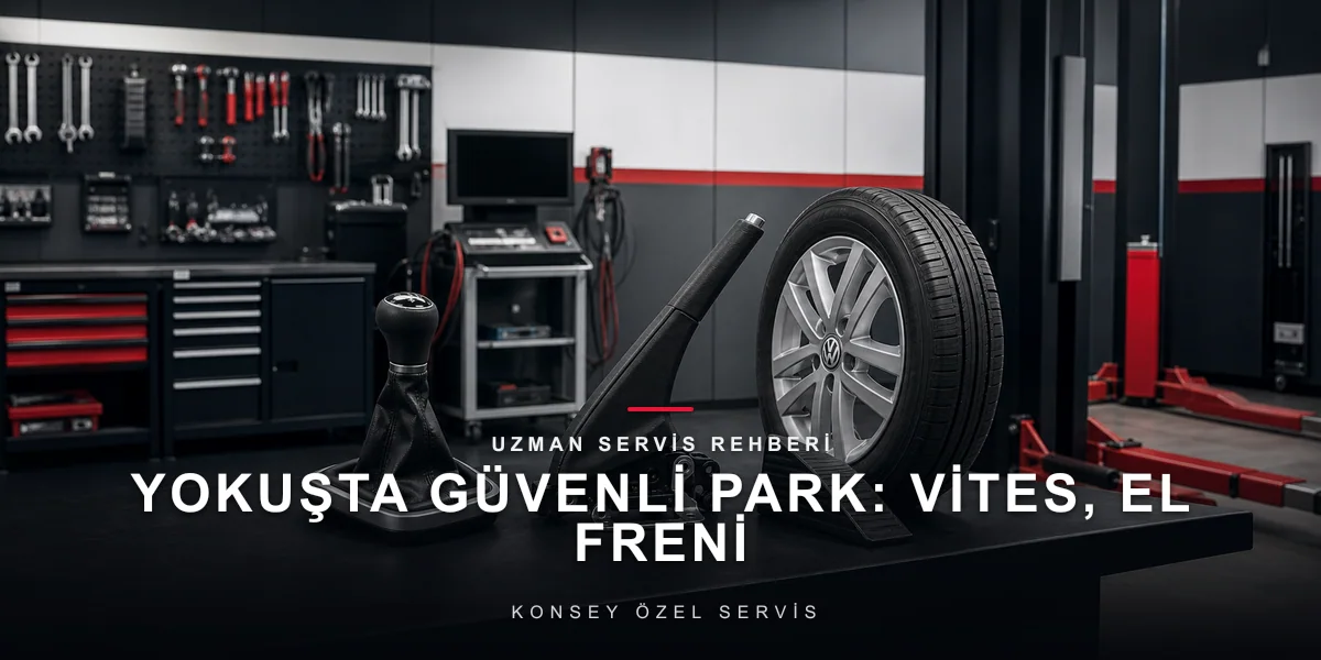 Yokuşta Güvenli Park: Vites, El Freni ve Tekerlek Açısı Üçlüsü için Konsey Özel Servis görseli
