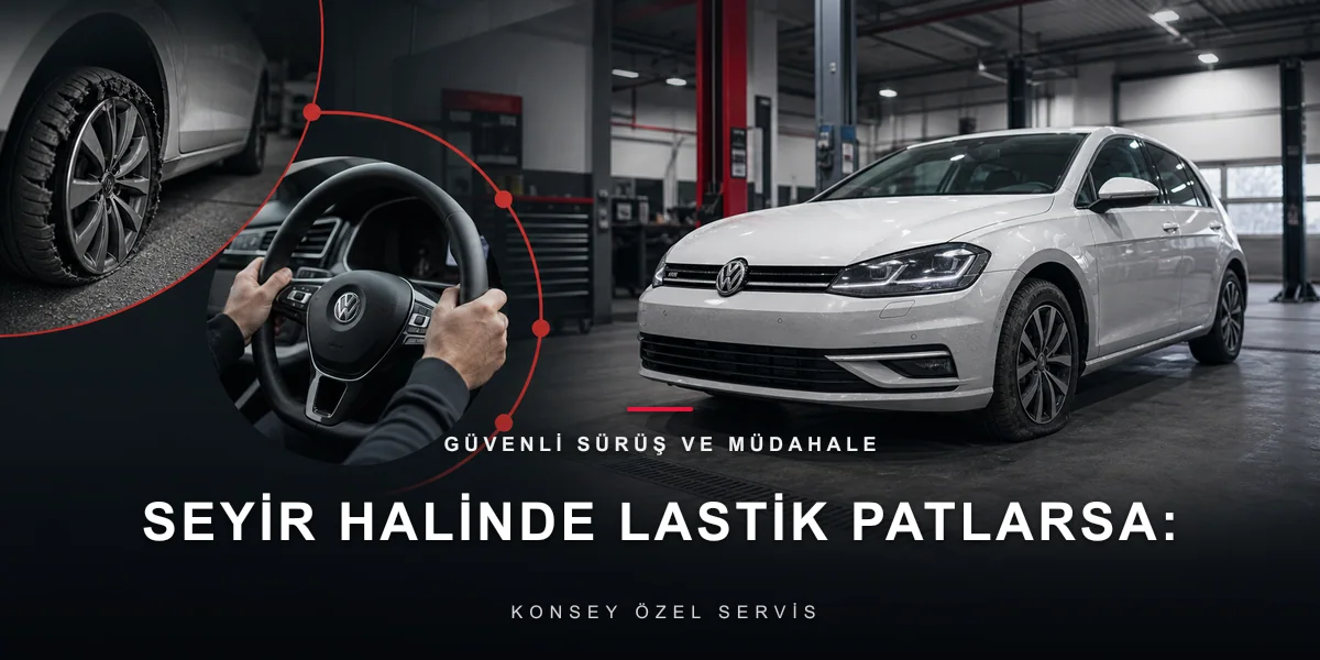 Seyir Halinde Lastik Patlarsa: Direksiyondaki İlk 5 Saniye için Konsey Özel Servis görseli