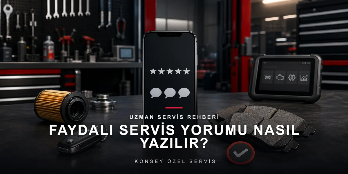 Faydalı Servis Yorumu Nasıl Yazılır? Deneyimi Değerli Kılmak için Konsey Özel Servis görseli