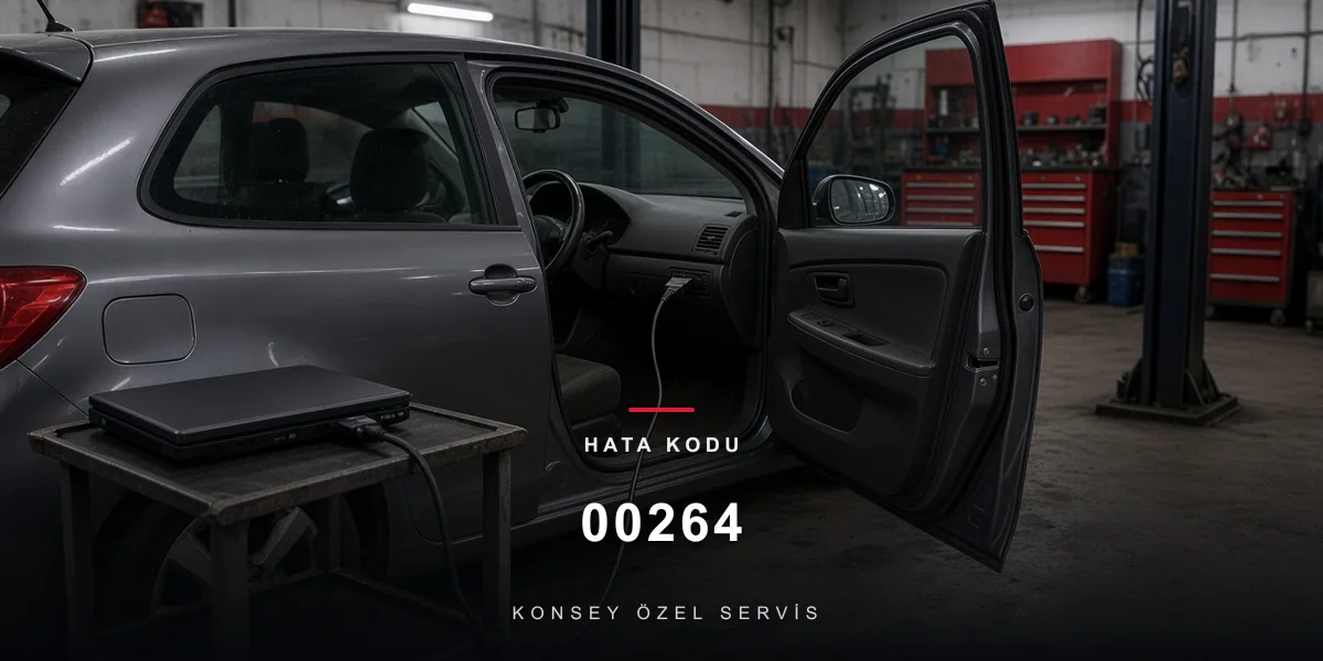 00264 hata kodu: Şaşmaz atölyesinde kapalı tanı bilgisayarı ve direksiyon altı fiş, Konsey