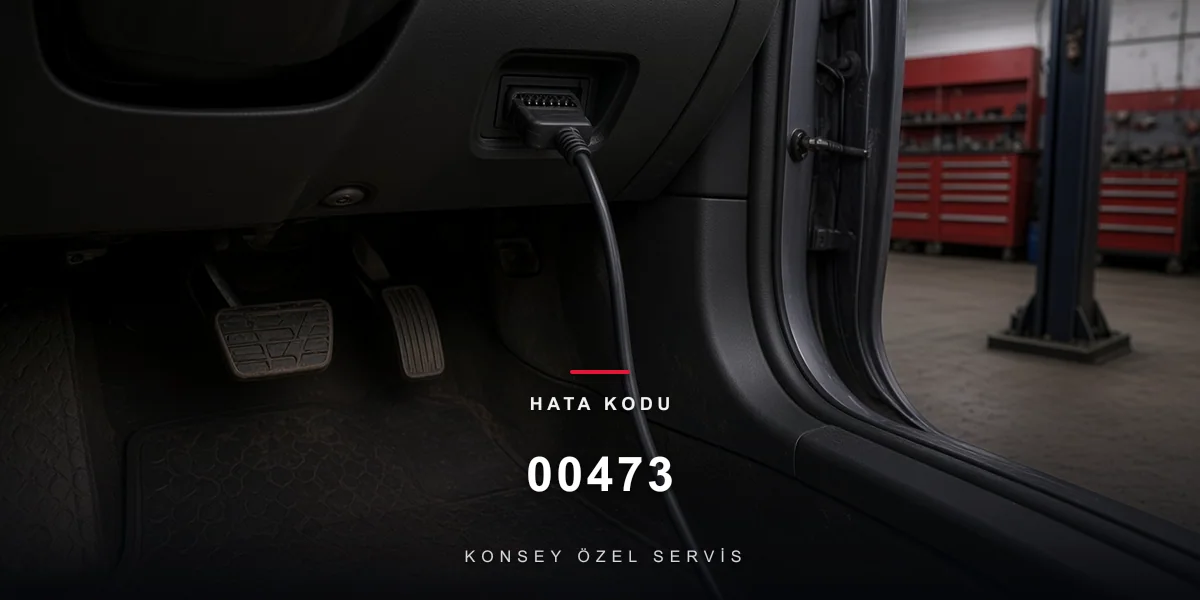 00473 hata kodu: atölyede pedal yanında takılı tanı fişi, Konsey