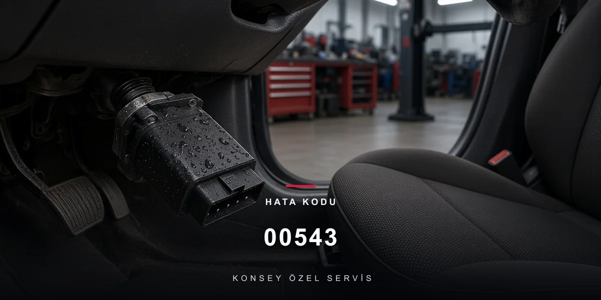 00543 hata kodu: atölyede direksiyon altı tanı fişi, Konsey Şaşmaz