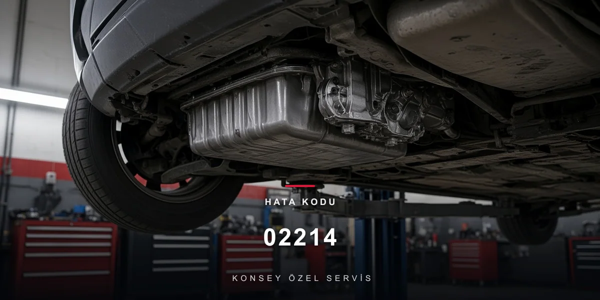 02214 hata kodu: atölye liftinde şanzıman gövdesi, fiş sökülmemiş, Konsey