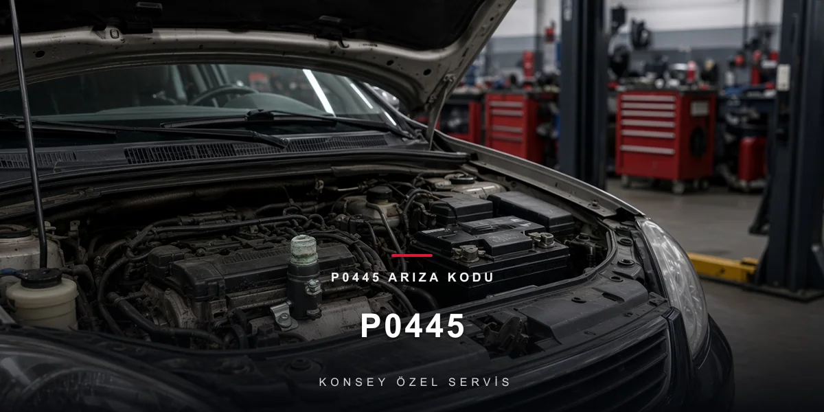 P0445 arıza kodu: atölyede motora monteli korozyonlu purge valf, Konsey
