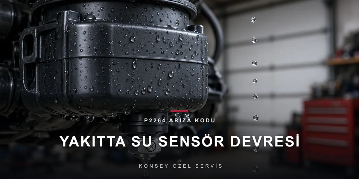 P2264 arıza kodu: dizel filtre altında su sensörü ve tahliye vidası, Konsey