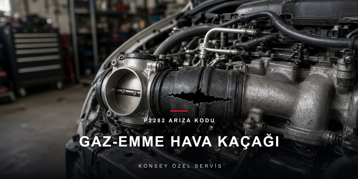 P2282 arıza kodu: gaz kelebeği ile emme manifoldu arasında çatlamış hortum, Konsey
