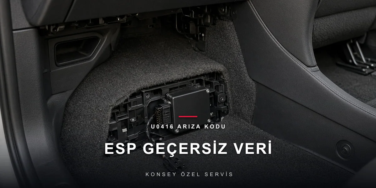 U0416 arıza kodu: konsol altında sökük küçük denge modülü, Konsey