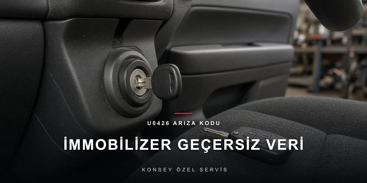 U0426 arıza kodu: kontak yuvası ve transponder anahtar, ekransız, Konsey