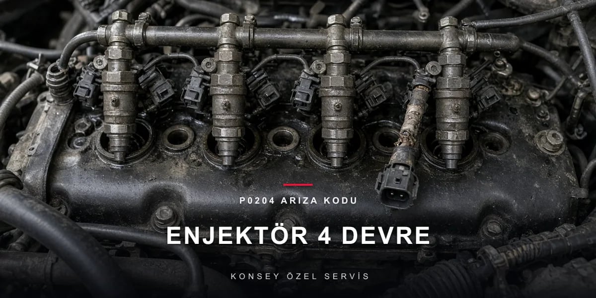 P0204 Arıza Kodu: silindir 4 enjektör elektrik devresi açık için Konsey Özel Servis görseli
