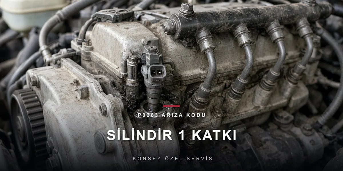 P0263 Arıza Kodu: silindir 1 katkı/denge enjektör katkısı için Konsey Özel Servis görseli