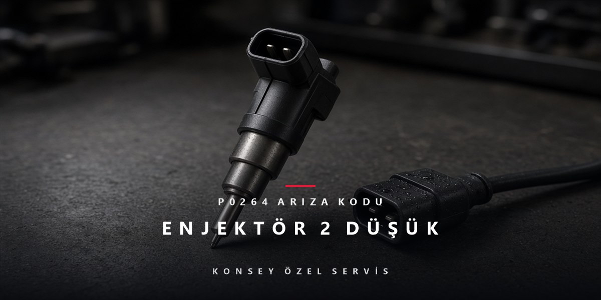 P0264 Arıza Kodu: silindir 2 enjektör devresi düşük sinyal için Konsey Özel Servis görseli