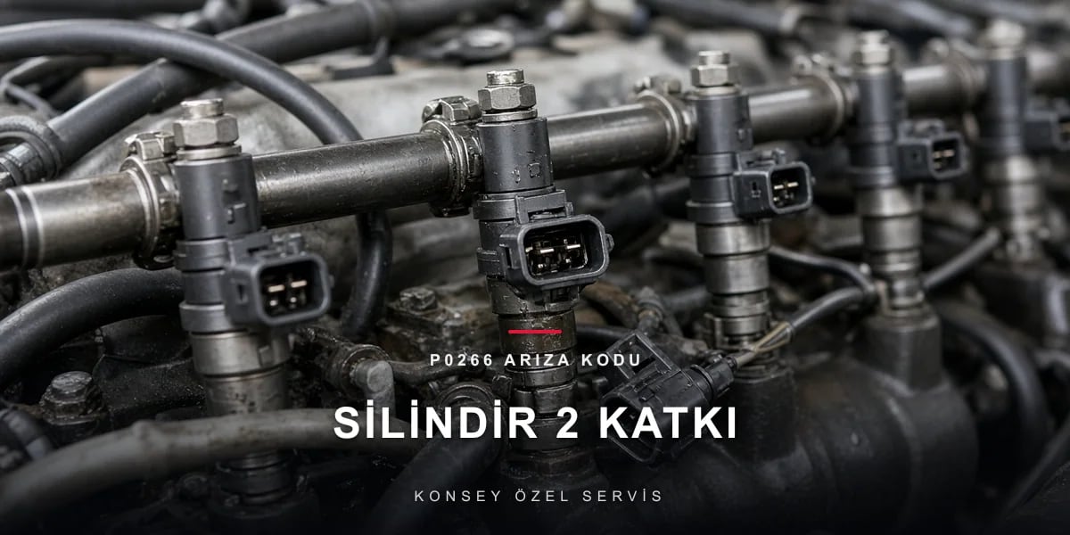 P0266 Arıza Kodu: silindir 2 katkı/denge enjektör katkısı için Konsey Özel Servis görseli