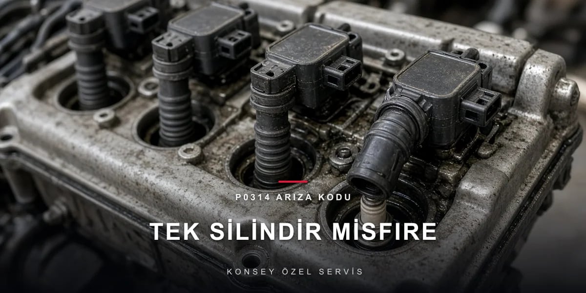 P0314 Arıza Kodu: adresi belirtilmemiş tek silindir misfire için Konsey Özel Servis görseli