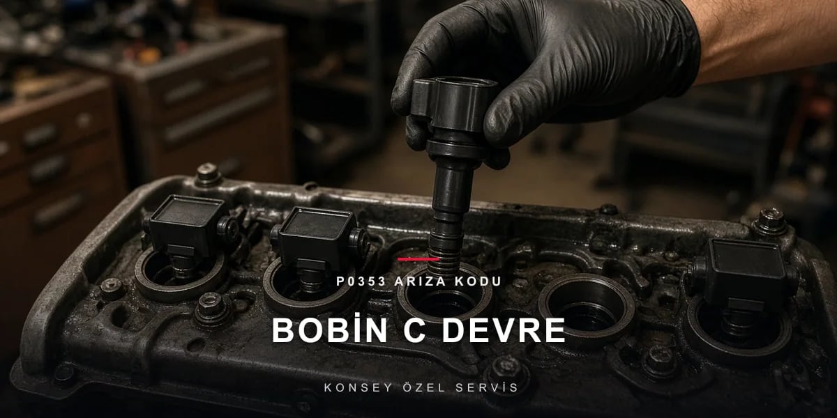 P0353 Arıza Kodu: ateşleme bobini C primer/sekonder devresi için Konsey Özel Servis görseli