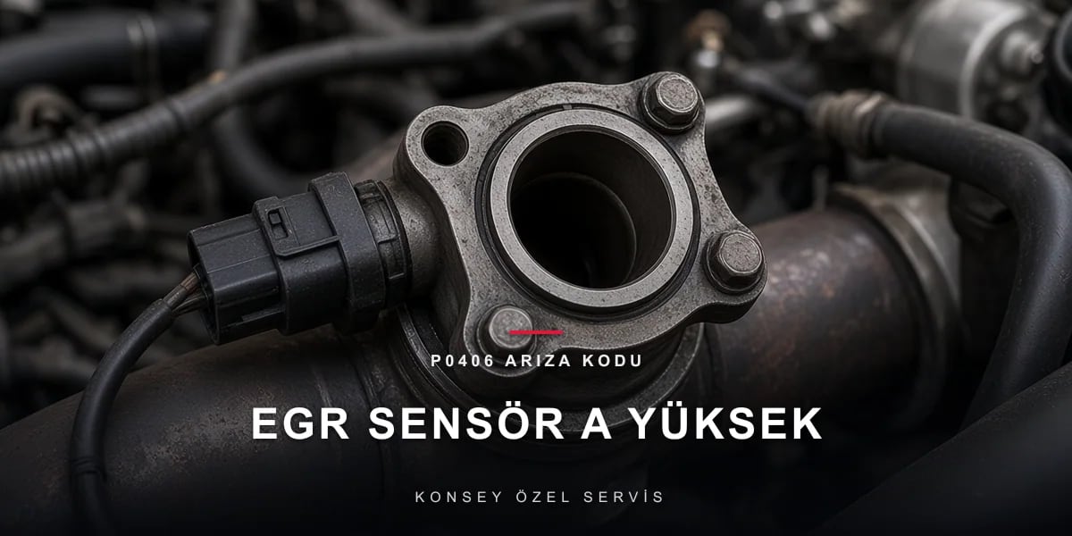 P0406 Arıza Kodu: EGR konum sensörü A yüksek sinyal için Konsey Özel Servis görseli