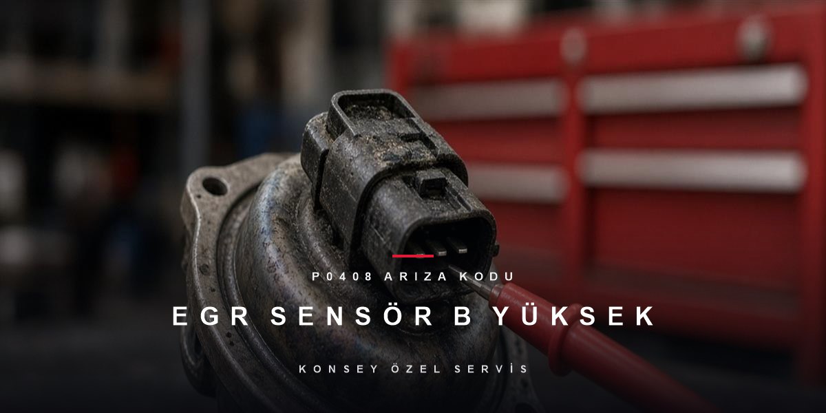 P0408 Arıza Kodu: EGR konum sensörü B yüksek sinyal için Konsey Özel Servis görseli