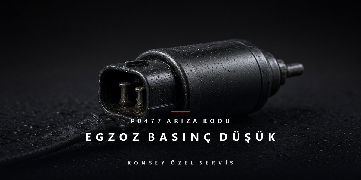 P0477 Arıza Kodu: Egzoz basınç vanası düşük sinyal için Konsey Özel Servis görseli