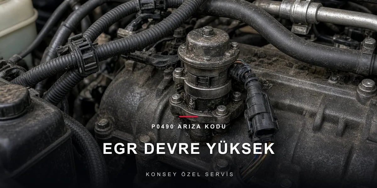 P0490 Arıza Kodu: EGR kontrol devresi yüksek için Konsey Özel Servis görseli