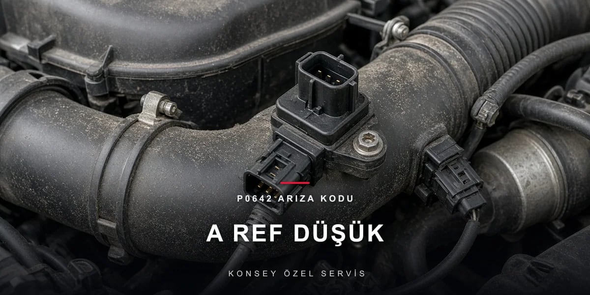 P0642 Arıza Kodu: sensör referans gerilimi A düşük için Konsey Özel Servis görseli