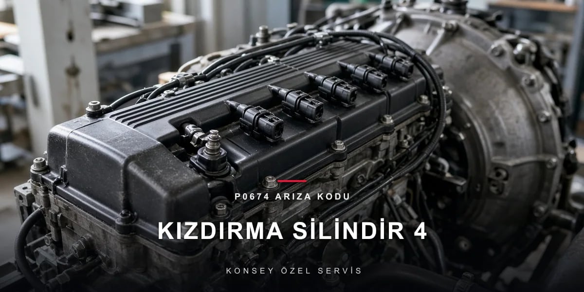 P0674 Arıza Kodu: silindir 4 kızdırma bujisi devresi için Konsey Özel Servis görseli
