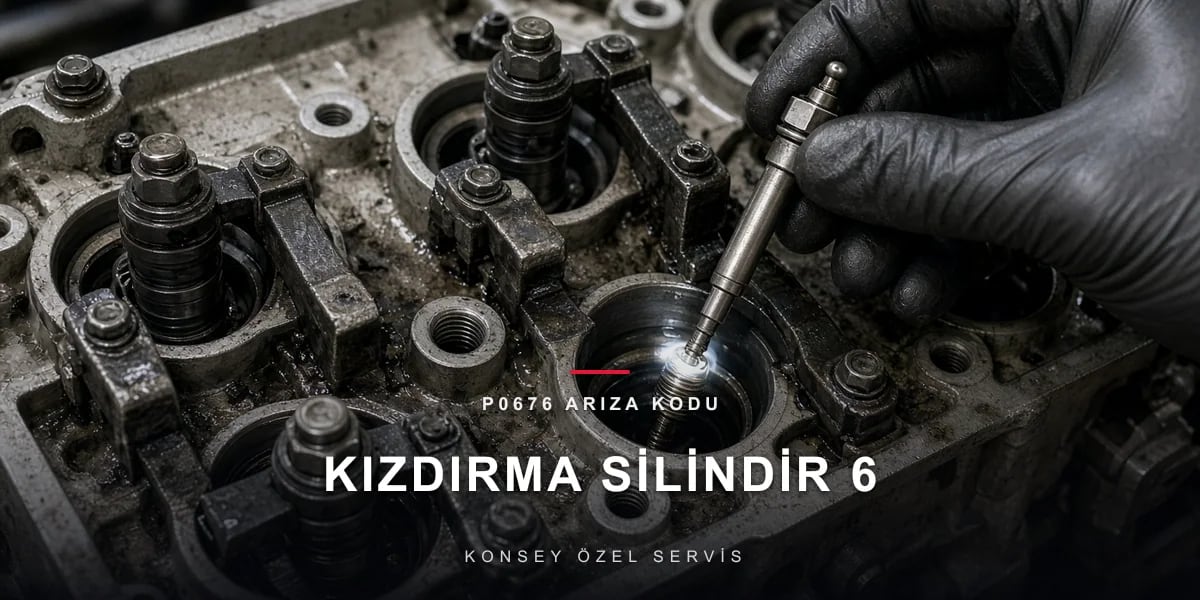 P0676 Arıza Kodu: silindir 6 kızdırma bujisi devresi için Konsey Özel Servis görseli