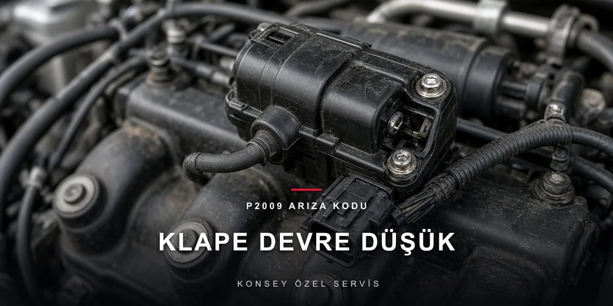 P2009 Arıza Kodu: emme manifold klape aktüatör devresi düşük için Konsey Özel Servis görseli