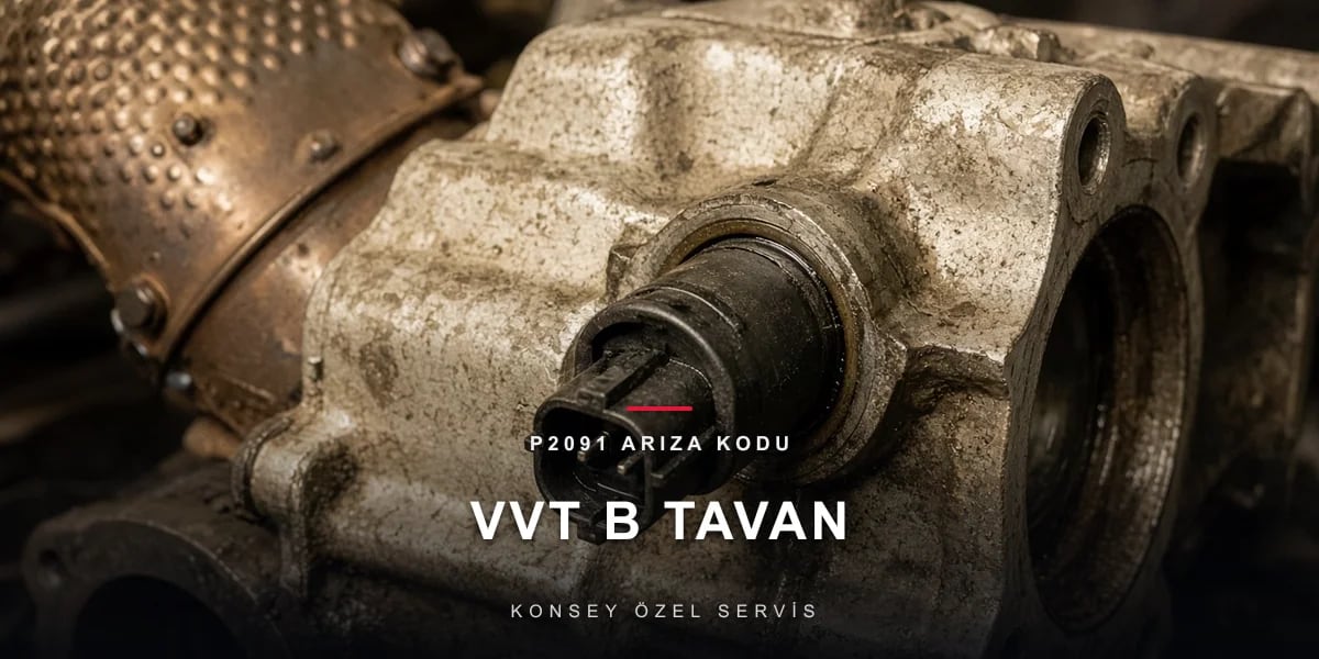P2091 Arıza Kodu: egzoz VVT aktüatör kontrol hattı yüksek için Konsey Özel Servis görseli