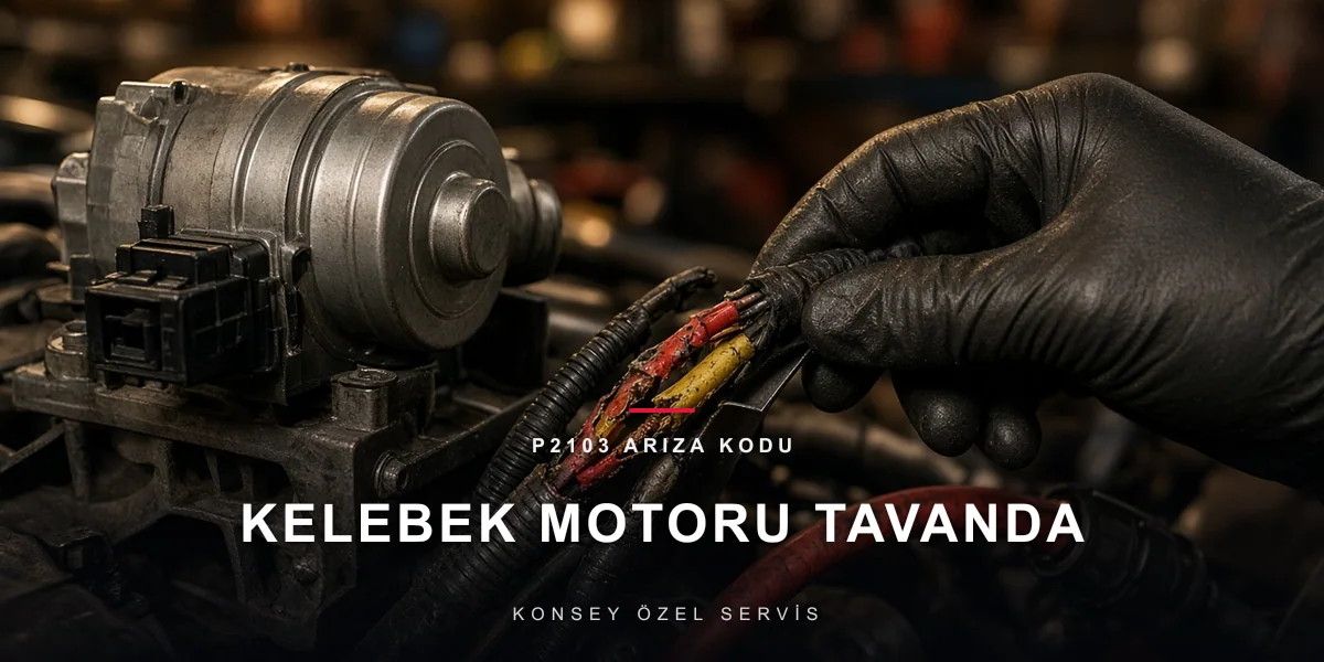 P2103 arıza kodu (hata kodu), kelebek aktüatör motoru yüksek, Konsey Özel Servis