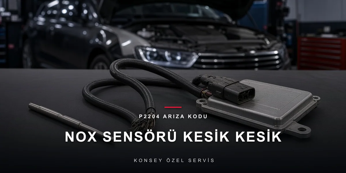 P2204 arıza kodu (hata kodu), NOx sensörü kesik kesik, Konsey Özel Servis