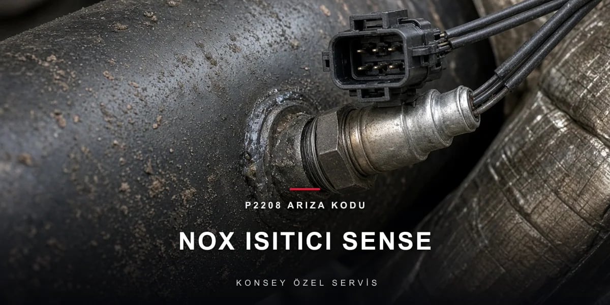 P2208 Arıza Kodu: NOx sensör ısıtıcı sense devresi için Konsey Özel Servis görseli