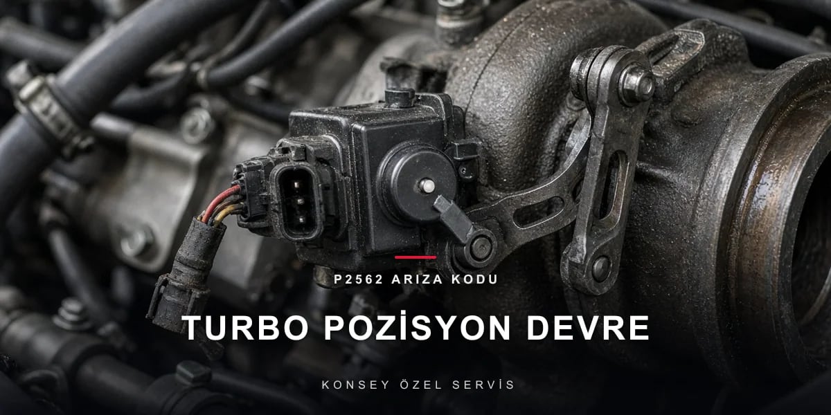 P2562 Arıza Kodu: turbo basınç kontrol pozisyon sensörü devresi için Konsey Özel Servis görseli