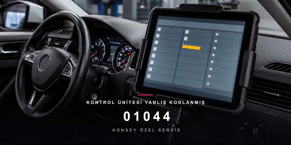 01044 Hata Kodu: Kontrol Ünitesi Yanlış Kodlanmış — VAG'ın Kimlik Kodu