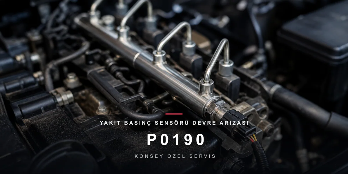 P0190 Arıza Kodu: Ray Basınç Sensörü Devresi — Sistemin Gözü